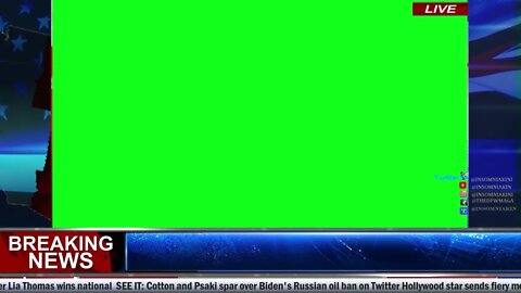 Personal news background Single GREEN SCREEN EFFECTS/ELEMENTS