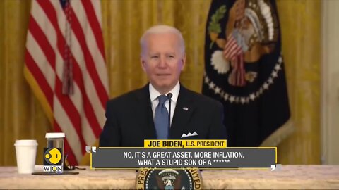 US President Joe Biden caught cursing journalist on hot microphone - Latest English News - WION News