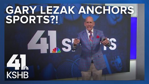 Gary Lezak anchors the sports for the first time ever