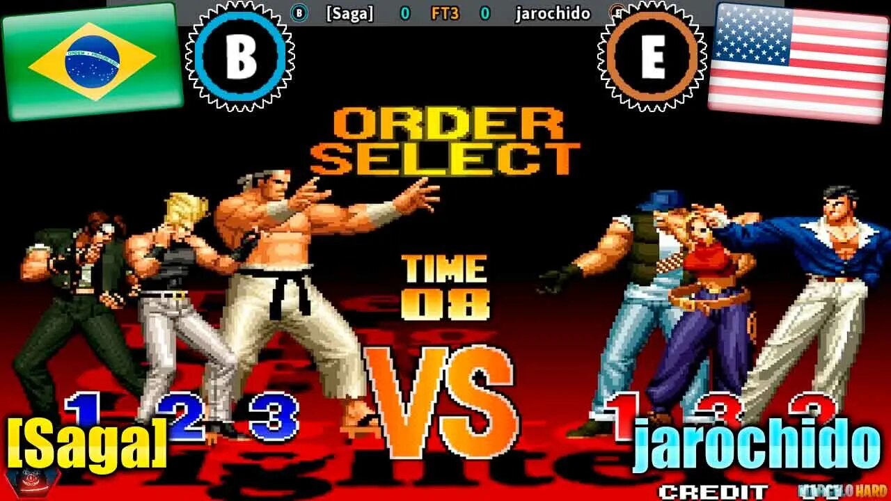 The King of Fighters '97 ([Saga] Vs. jarochido) [Brazil Vs. U.S.A.]