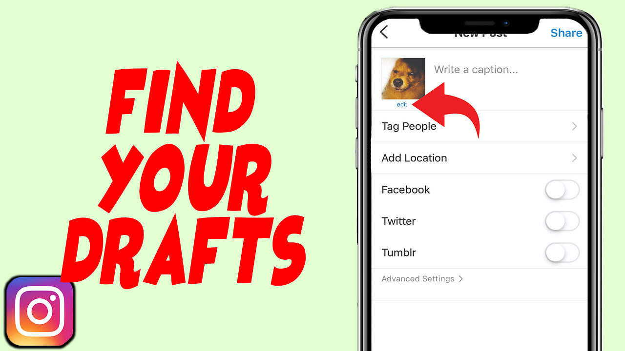 How To Find Drafts On Instagram