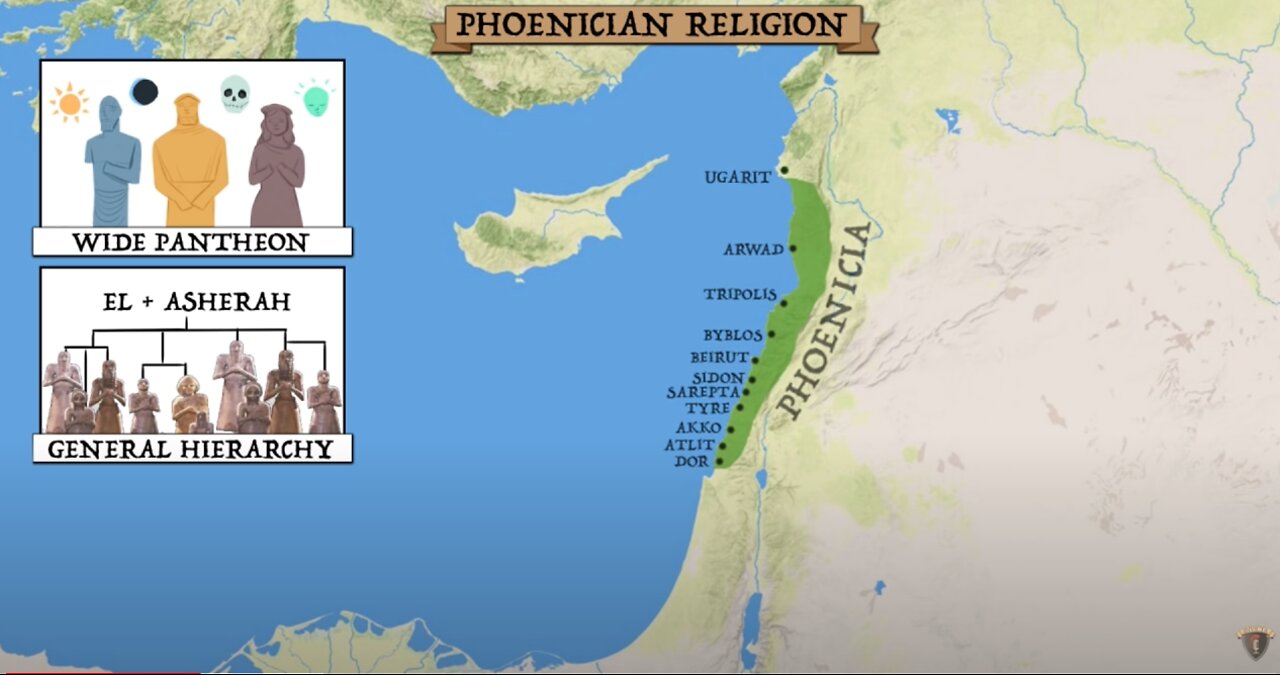 La religioni POLITEISTE dell'antica Fenicia e Cananea dell'occultura massonica giudaico greco-romana-egizia pagana satanico gnostica DOCUMENTARIO