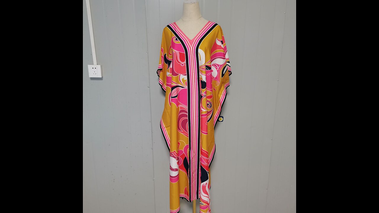 Kaftan Dress Over Size Women Beach Dress