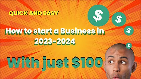 How to Start a Business with $100. Yes this is Real. WATCH VIDEO before they delete it!