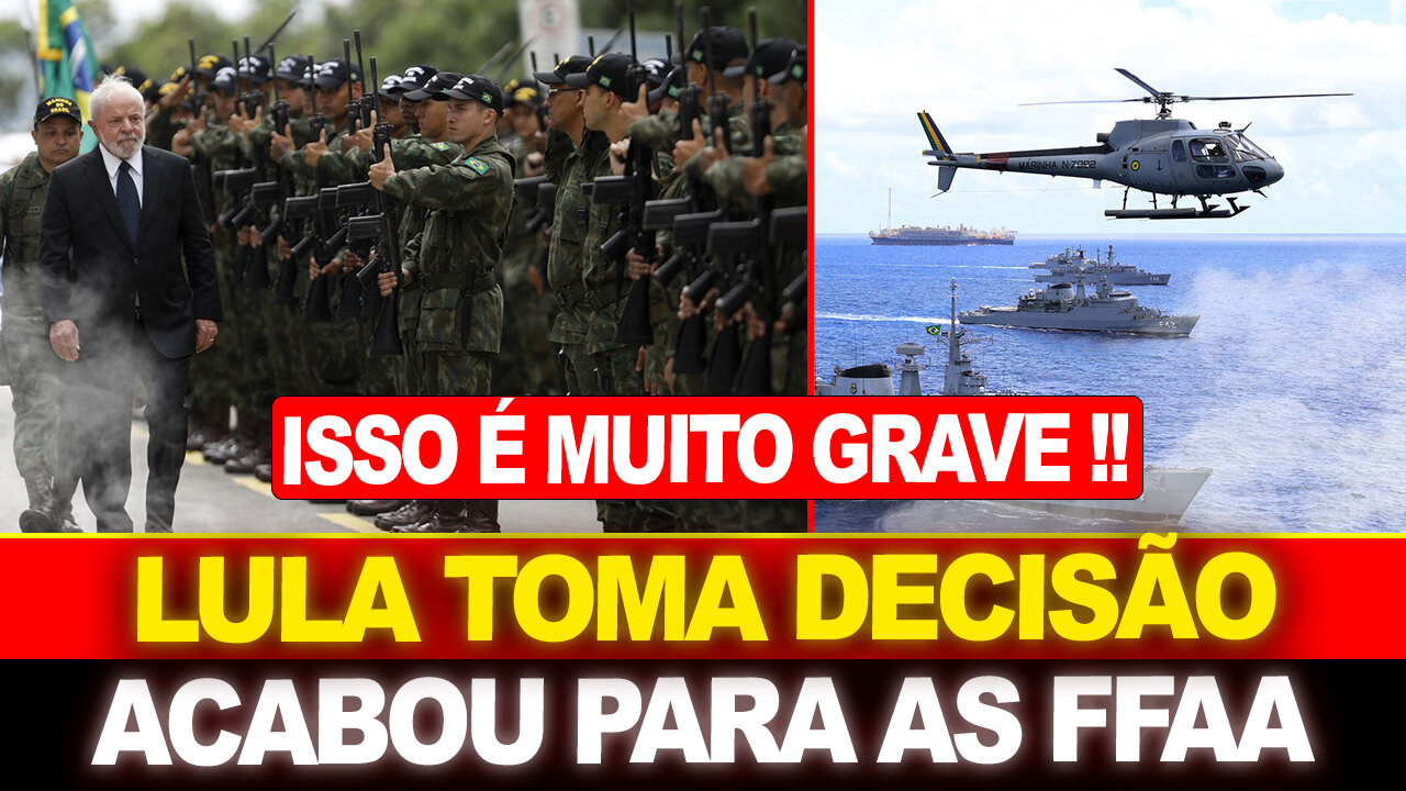 FORÇAS ARMADAS ACABADAS !! LULA TOMA DECISÃO DRÁSTICA... NINGUÉM ESPERAVA ISSO !!