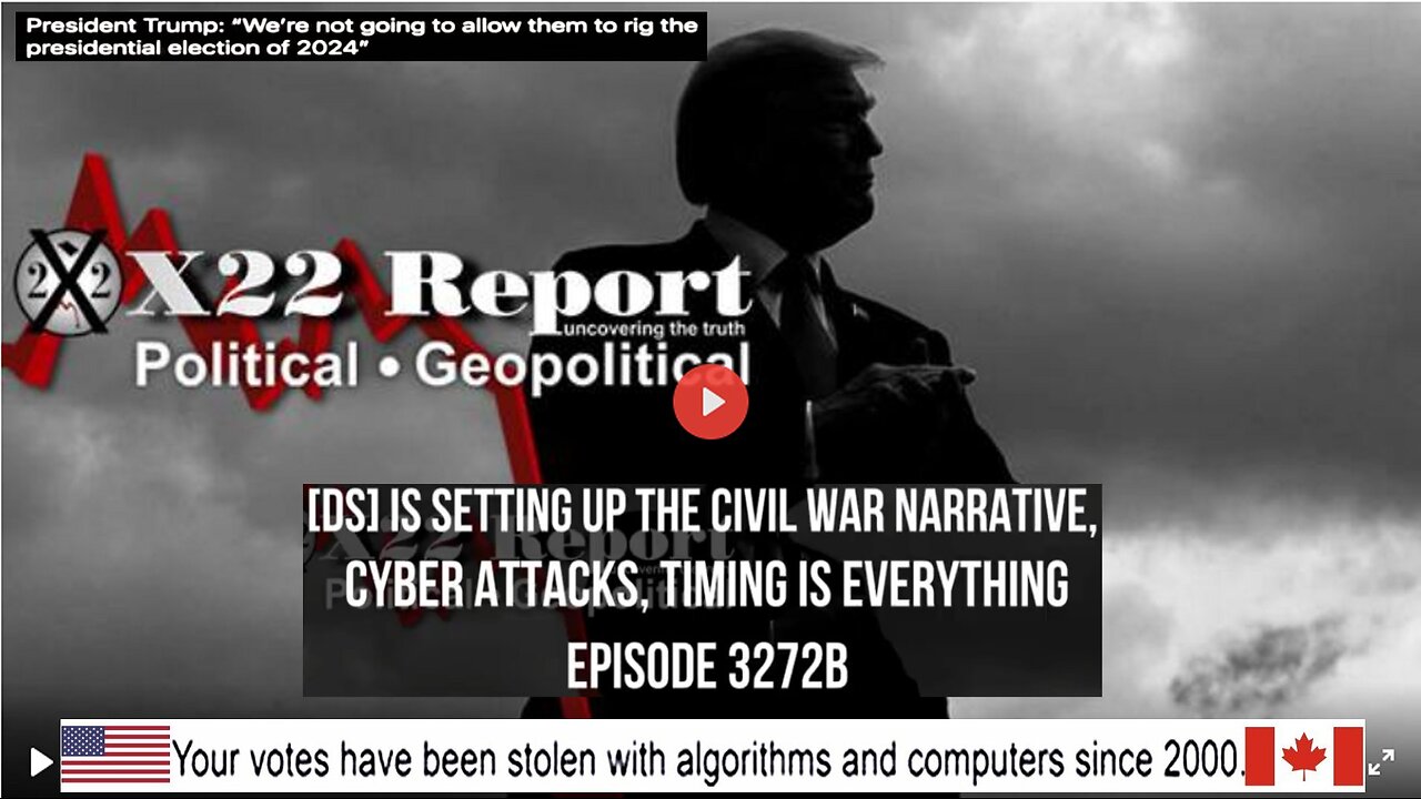 Ep 3272b - [DS] Is Setting Up The Civil War Narrative, Cyber Attacks, Timing Is Everything