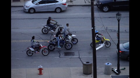 Sunday night mayhem on W9th and Johnston Court in Cleveland