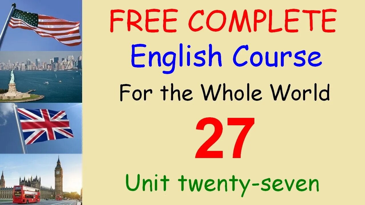 THE PRESENT SIMPLE - INTERROGATIVE - Lesson 27 - FREE COMPLETE ENGLISH COURSE FOR THE WHOLE WORLD