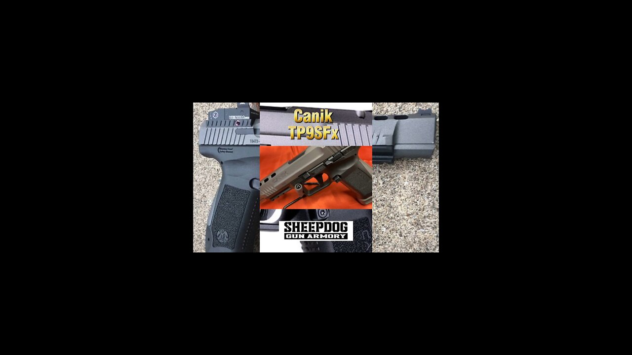 Canik ‘TP9SFx’ 5.2” barrel 9mm (Black Tungsten Color) 20rd capacity