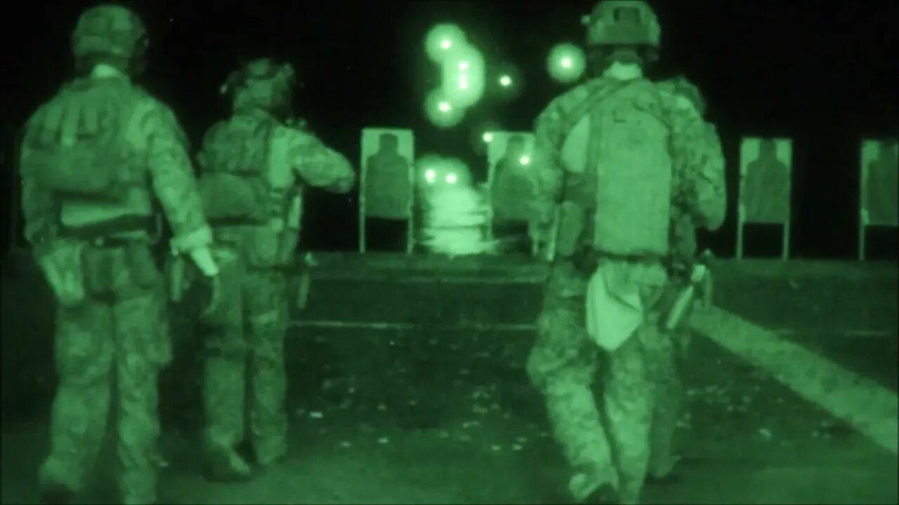 Force Recon Marines Conduct Night Live-Fire Deck Shoot