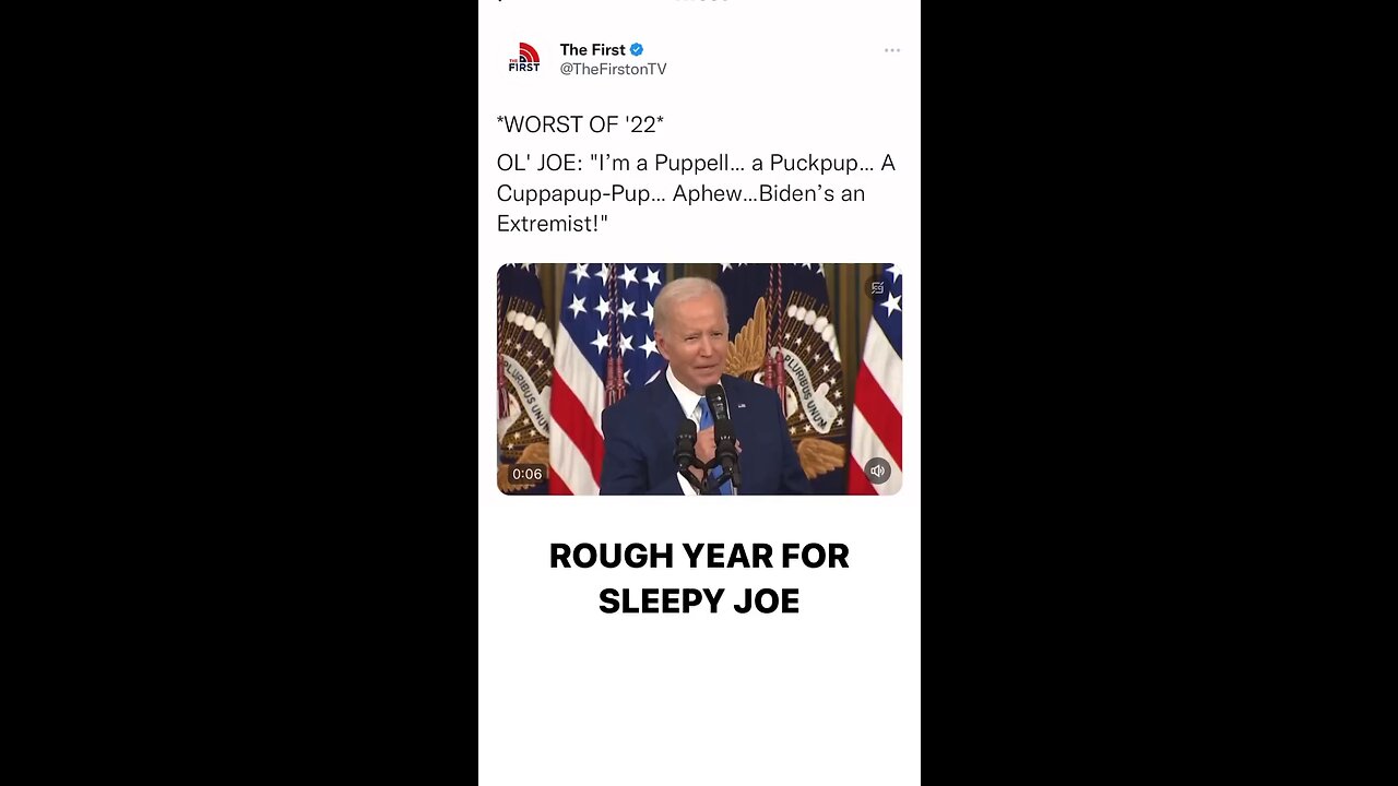 Sleepy Joe Trying To Finish A Sentence