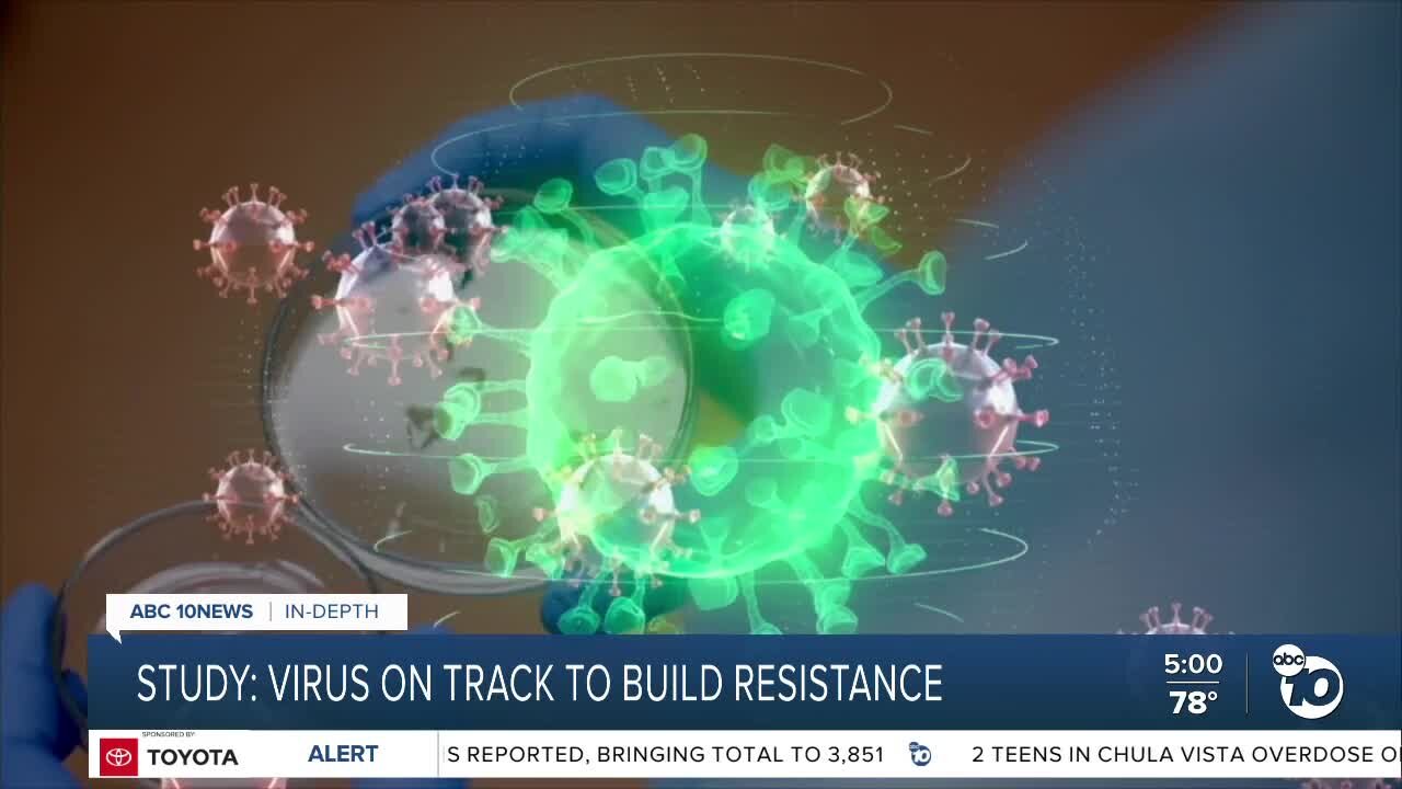 Study: Virus on track to build resistance