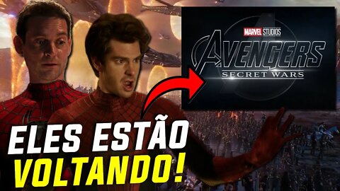 TOBEY E ANDREW VÃO ESTAR EM VINGADORES: GUERRAS SECRETAS! (SECRET WARS)