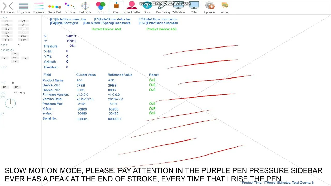 Test using EnglishVkTool Veikk A50 Problem