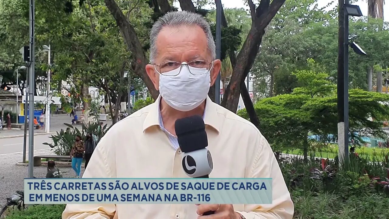 Três carretas são alvos de saque de carga em menos de uma semana na BR-116