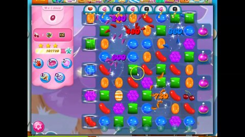 Candy Crush Level 5943 Talkthrough, 22 Moves 0 Boosters