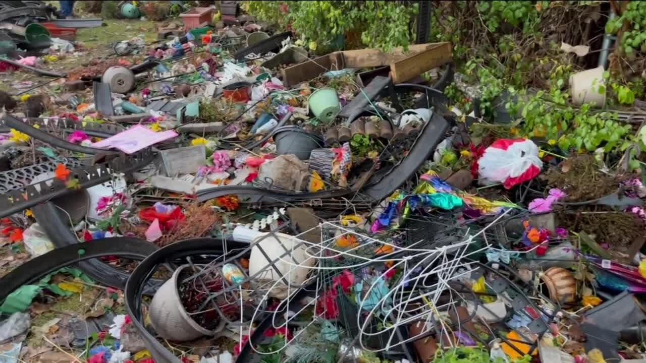 Families outraged and confused after items removed from gravesites in Kenosha