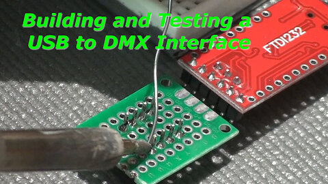 Building and Testing a USB to DMX interface