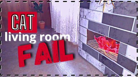 Space under the stairs gets a makeover! | Cat living room DIY FAIL😒😸🐈