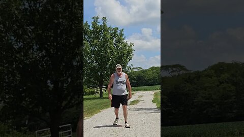 Shotput and Discus at the Farm 🌳 🚜, Crazy 🤪 old man