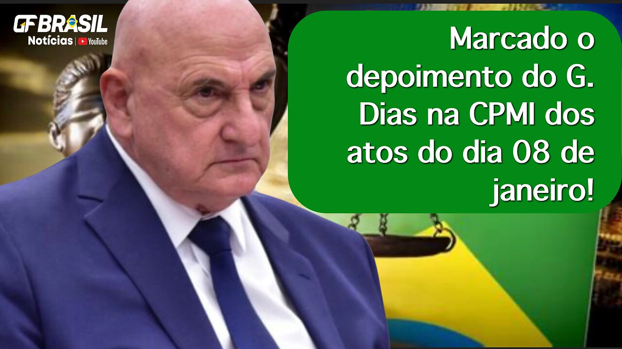 Marcado o depoimento do G. Dias na CPMI dos atos do dia 08 de janeiro!