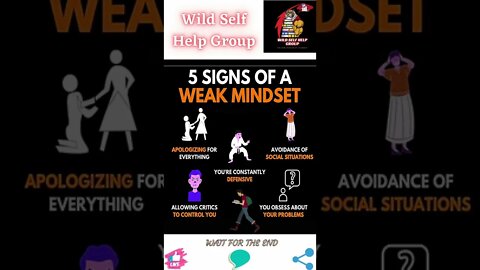 🔥5 signs of a weak mindset video🔥#shorts🔥#wildselfhelpgroup🔥27 July 2022🔥