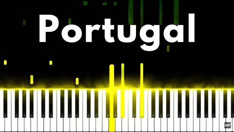 Hino de Portugal - A Portuguesa Piano Tutorial / Hard Piano Tutorial