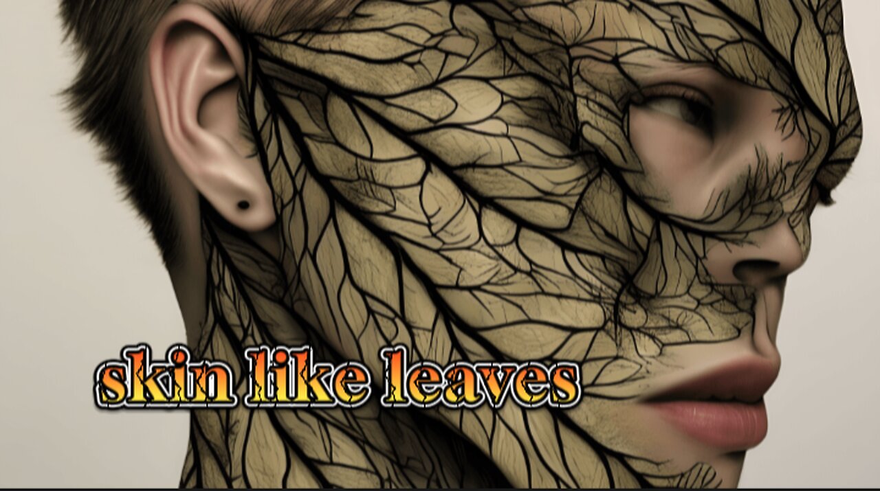 skin like leaves