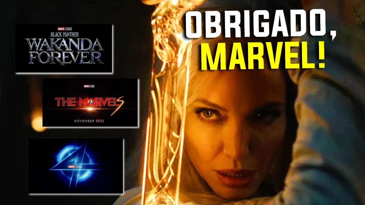 TEASER ETERNOS, PANTERA NEGRA 2 E MUITO MAIS! ANÁLISE DA FASE 4 DA MARVEL STUDIOS!