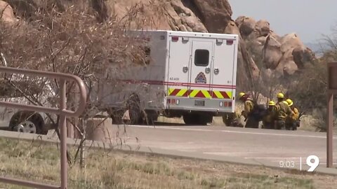 Texas Summit Fire crews face strong winds and rocky terrain