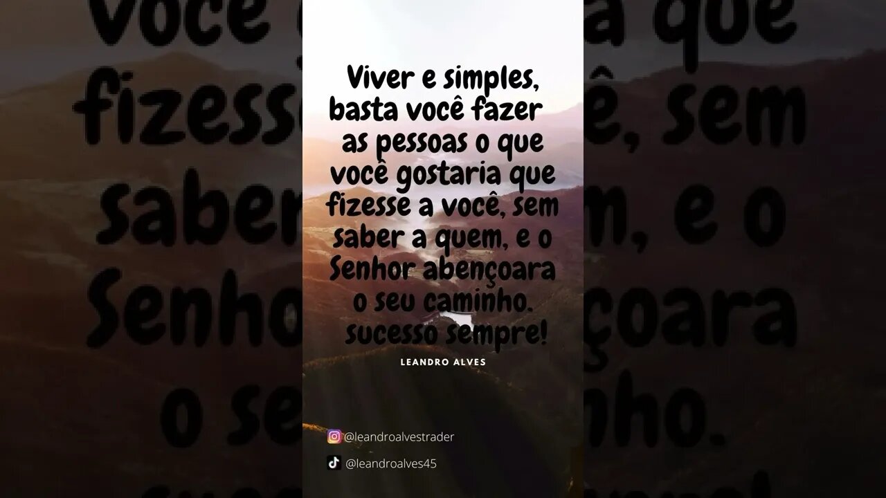 e simples viver.