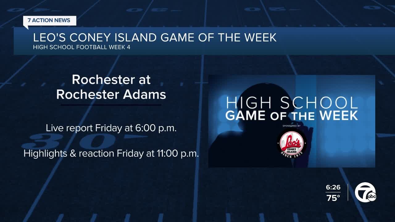 Rochester vs. Rochester Adams selected as WXYZ Game of the Week