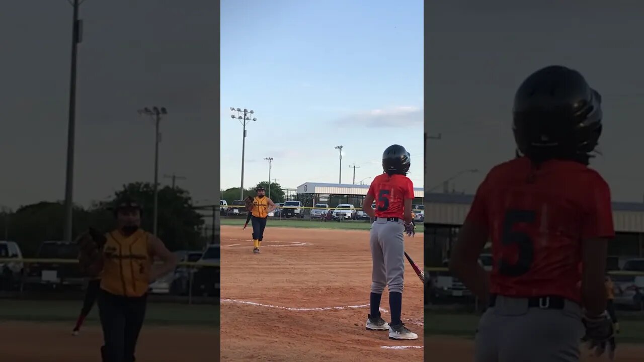 Softball: She didn’t know what 2 do!!!