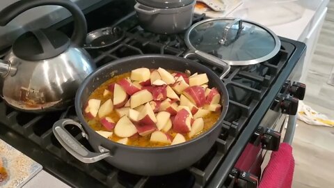 chicken paprikash, my son is cooking me lunch!