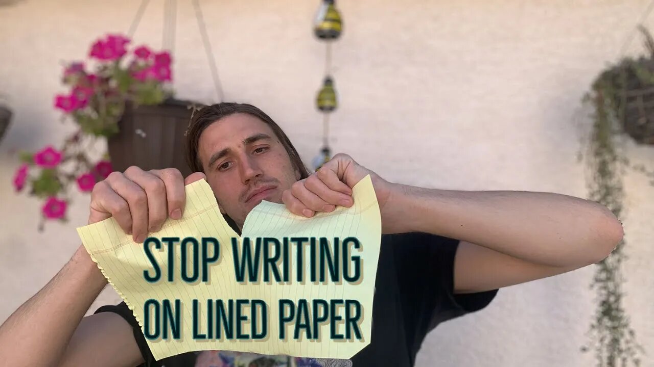 Stop Writing on Lined Paper!!! - The Motivation Diaries