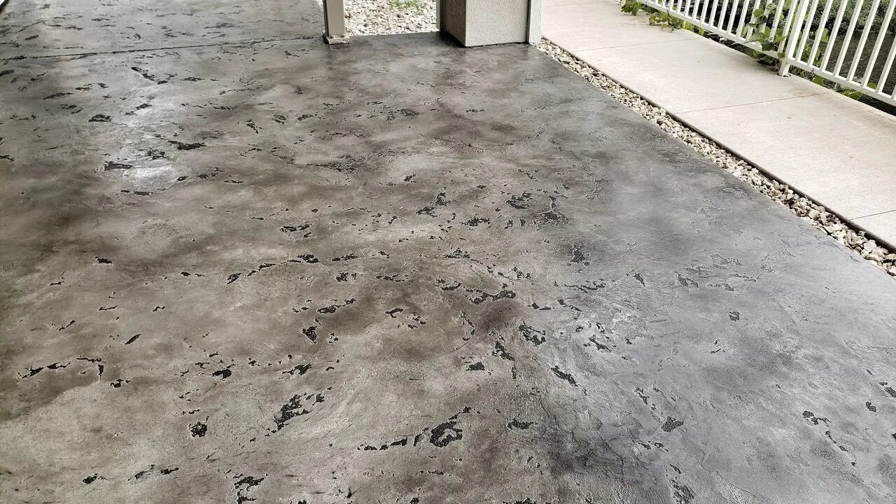 Decorative Concrete PATIO 👷 Step by Step 👷 WATCH as we RESURFACE a Decorative CONCRETE Patio