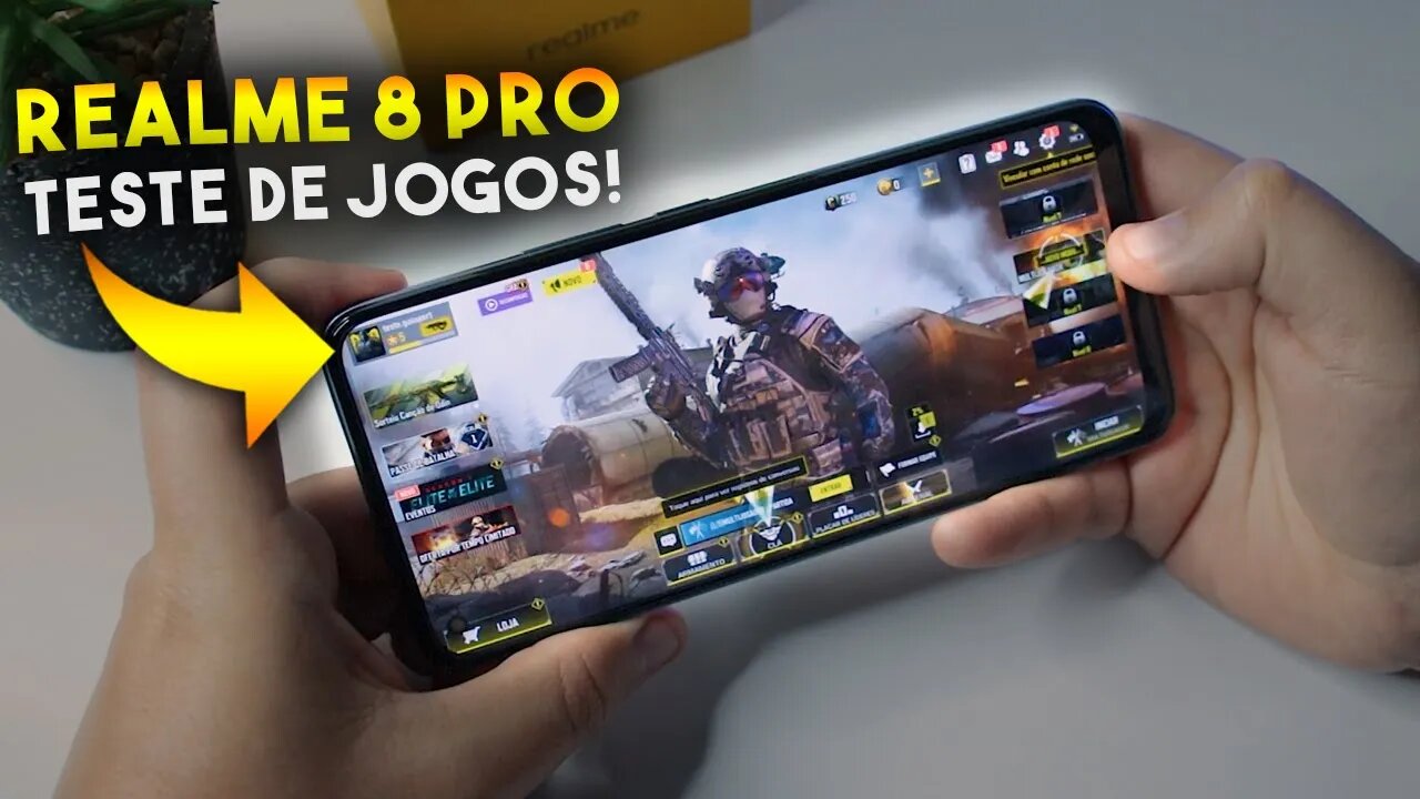 Realme 8 PRO - Teste de JOGOS! COD Mobile, Asphalt 9 e Free Fire será que roda liso?