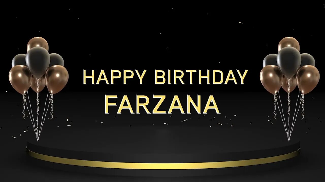 Wish you a very Happy Birthday Farzana