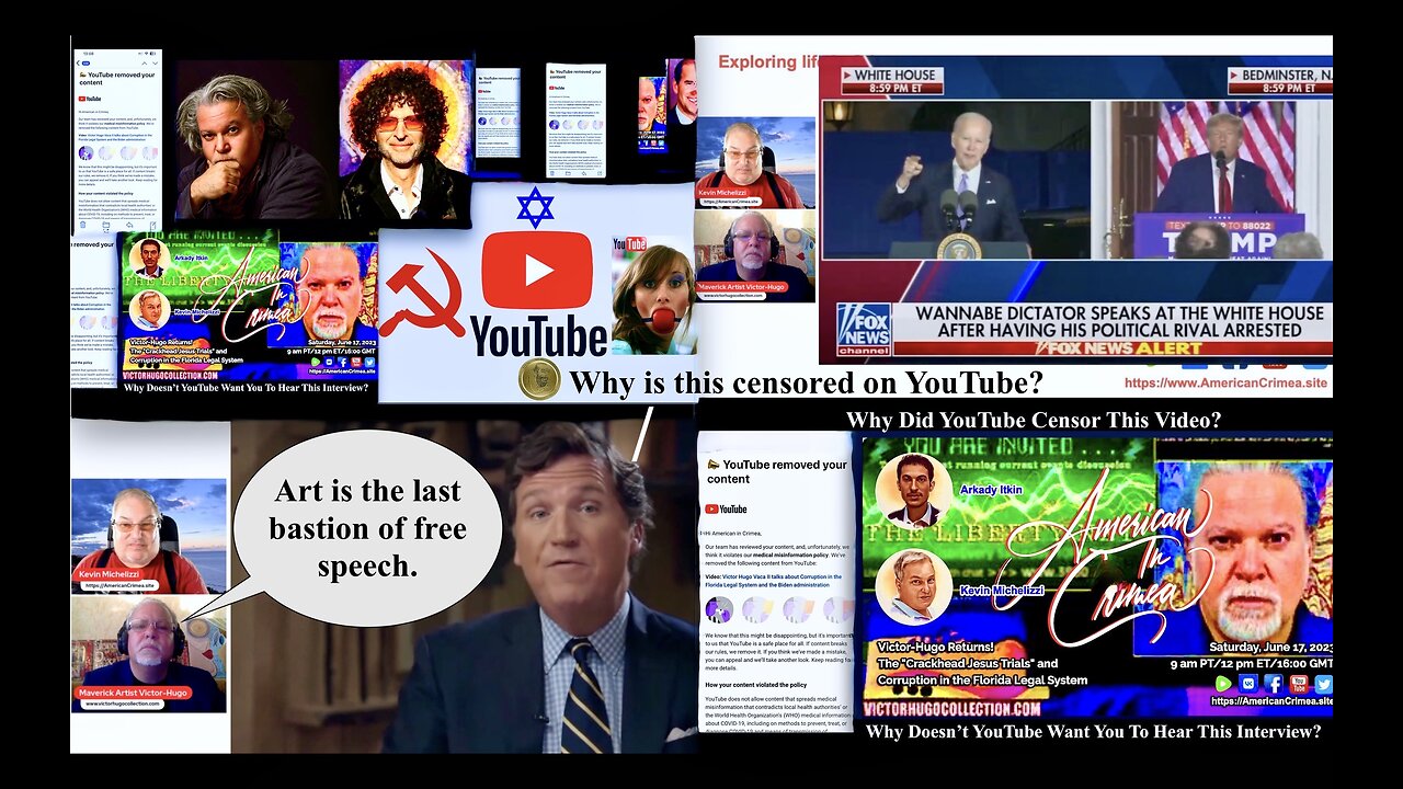 Tucker Carlson Christian Howard Stern Use Social Media Satire To Expose USA Corporate Dictatorship