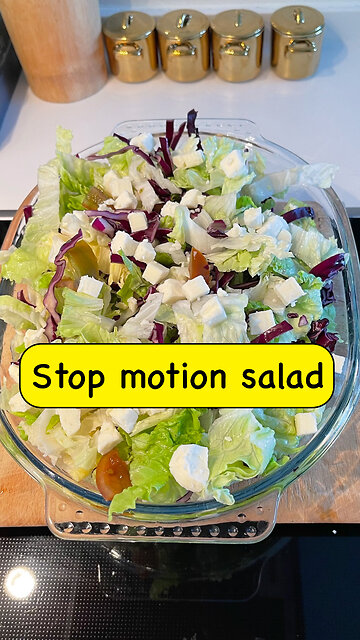 استاپ موشن: سرعتی شگفت‌انگیز در ساخت سالاد به شیوه‌ای خلاقانه | stop motion