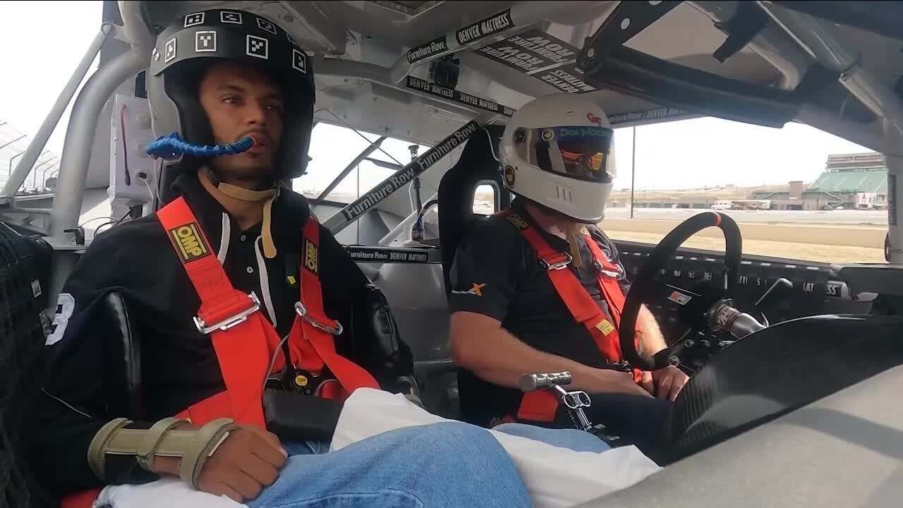 Man who is quadriplegic drives NASCAR racecar using his brain