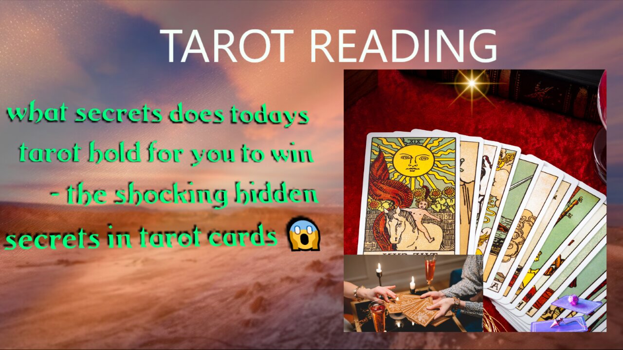 What secrets does today's tarot hold for YOU to WIN? 🤫 The shocking hidden secrets in tarot cards 😱