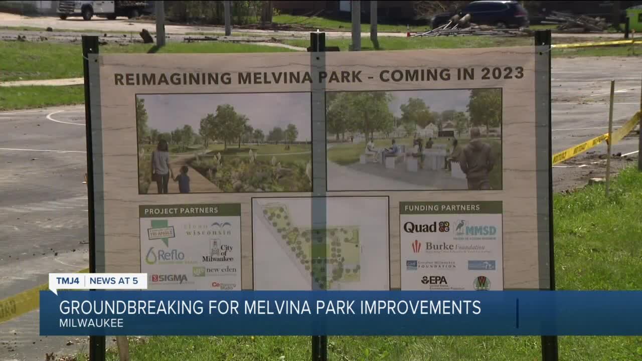 Groundbreaking for Melvina Park improvements