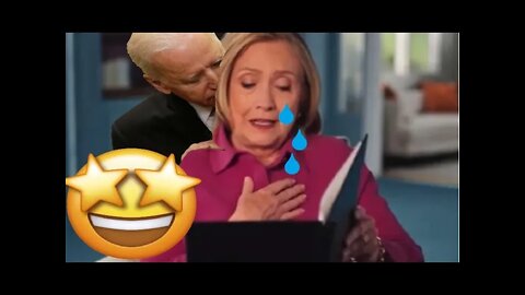 Hillary gently weeps as she reads her 2016 VICTORY speech (LOL) but she LOST, so she never gave it