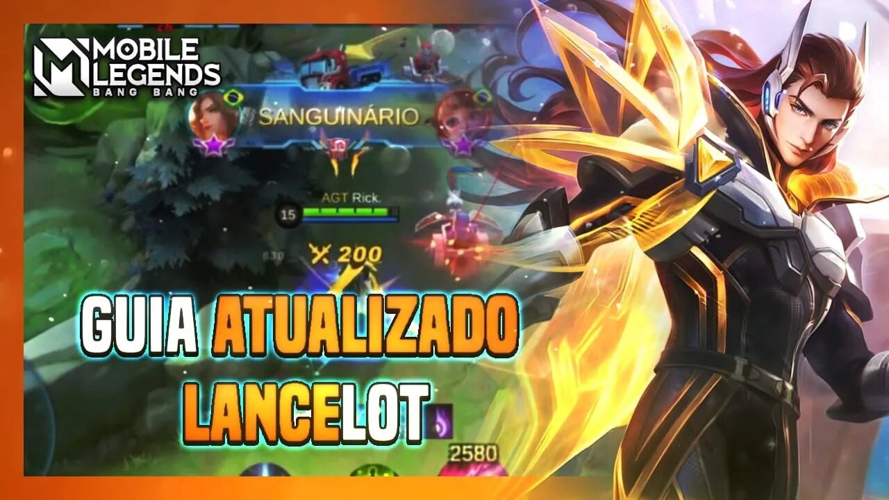 [TUTORIAL] COMO JOGAR DE LANCELOT ATUALIZADO | COMBOS, BUILD, EMBLEMA E GAMEPLAY | Mobile Legends