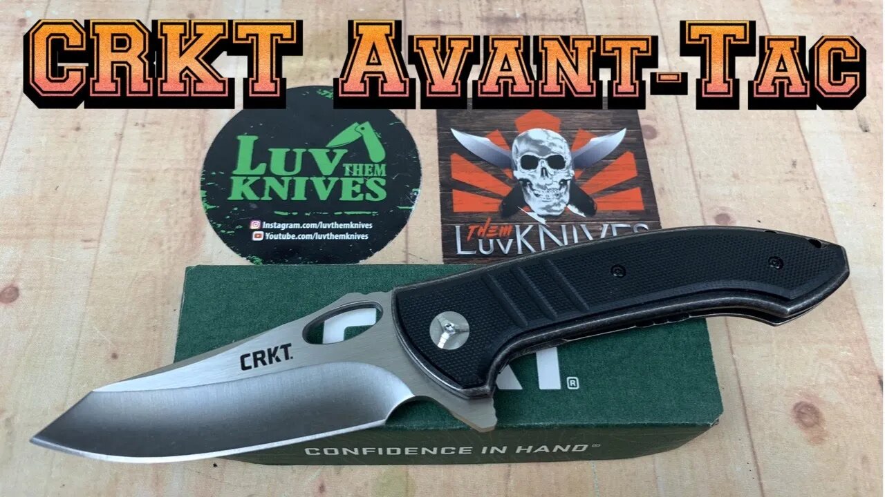 CRKT Avant-Tac / Includes Disassembly/ Ochs Avant goes Bad Boy !!