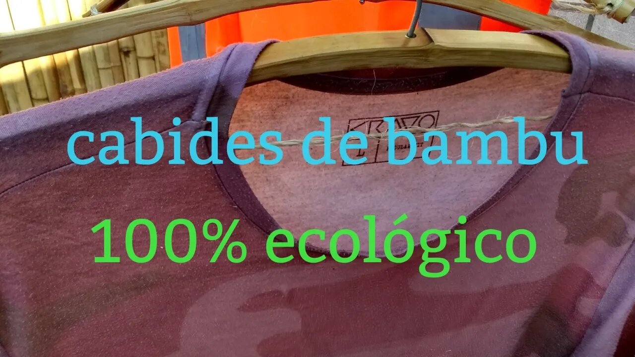 como fazer cabide de roupas super fácil @bambu total