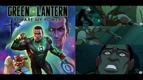 John Stewart Green Lantern is TERRIFIED of Hawkgirl in Green Lantern: Beware My Power