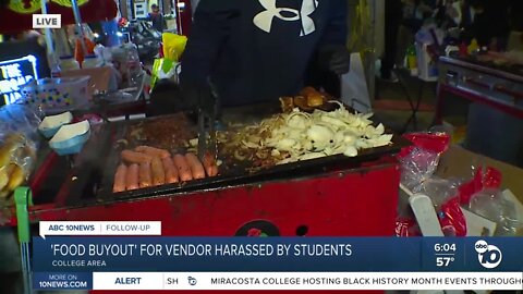 San Diego community hosts buyout event to support food vendor who was harassed