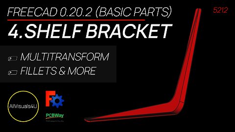 📚 Shelf Bracket Design - FreeCAD Part Design Tutorial - FreeCAD Tutorial YouTube